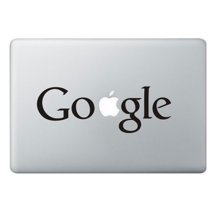 Google Logo Macbook Decal Black Decals
